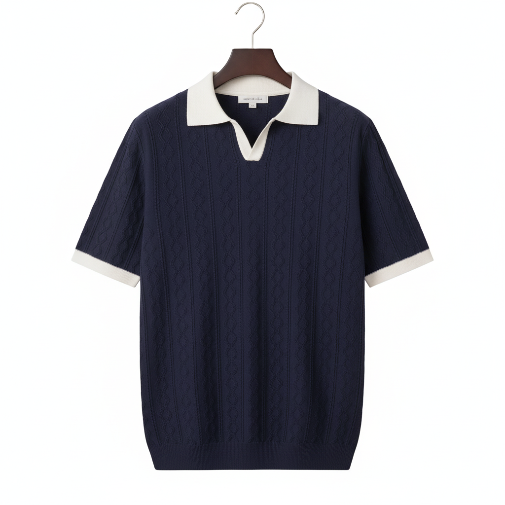 Camisa Polo Capri - Malha Jacquard